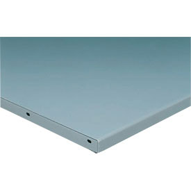 48 x 36 x 1.75 in. 12 Gauge Steel Square Edge Workbench Top - Gray