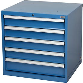 TBAH3A3A7505 30 x 27 x 29.5 in. Modular 5 Drawer Cabinet with Lock & without Dividers, Blue