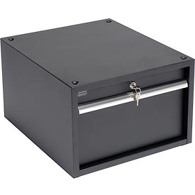 Stacking Steel Drawer, 17-1/4W x 20D x 12H, Black