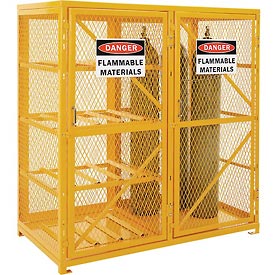 270257 Double Door Combo Horizontal & Vertical 17 Cylinder Storage Cabinet