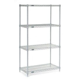 ate Wire Shelving Starter Unit, Silver Epoxy, 42W X 14D X 63H