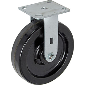 Picture of Casters&#44; Wheels & Industrial Handling CW4-820R-PHRB Heavy Duty Rigid Plate Caster with 8 in. Plastic Wheel - 800 lbs