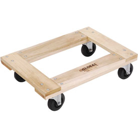 952150B 24 x 16 in. Hardwood Dolly with Open Deck - 1200 lbs