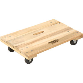 952154 24 x 16 in. Hardwood Dolly with Solid Deck - 1000 lbs