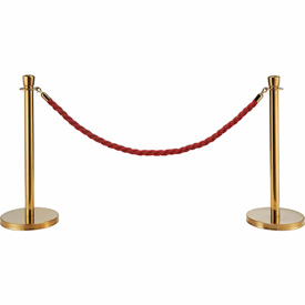EK-S2-RD 59 in. Red Vinyl Braided Rope with Ends for Portable Gold Post