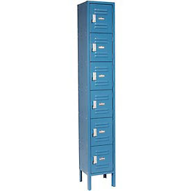 269690BL 12 x 18 x 12 in. 6 Door & Six Tier Locker, Blue