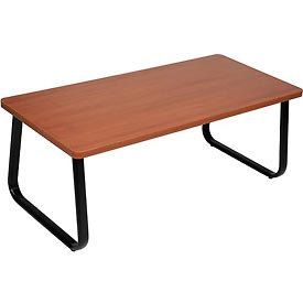 Global Industrial AD92040PC-C3 43 x 20 in. Rectangle Coffee Table with Cherry Top