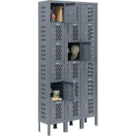 Infinity Heavy Duty Ventilated Steel Locker - Gray - 12 x 18 x 12 in.