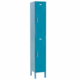 Double Tier Paramount Locker with 2 Door Assembled - Blue