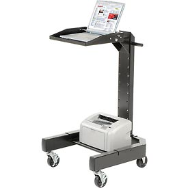 Global Industrial 239141BK Orbit Mobile Laptop Cart, Black