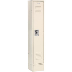 Single Tier Infinity Locker with 1 Door Assembled - Tan