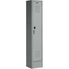 12 x 12 x 72 in. Single Tier Paramount Locker with 1 Door Assembled - Gray