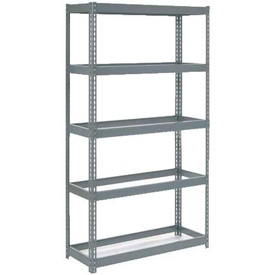 Global Industrial 790CP37 48 x 18 x 96 in. Extra Heavy Duty Shelving with 5 Shelves, Gray - No Deck -  GLOBAL INDUSTRIES
