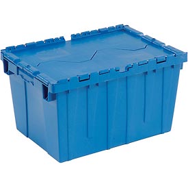 DC2420-12BLUE 23.75 x 19.25 x 12.5 in. Plastic Shipping Container with Hinged Lid Storage, Blue