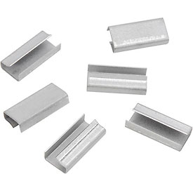 Pac Strapping Thread On Polyester & Polypropylene Strapping Seals, 1/2" Strap Width, Pack of 1000