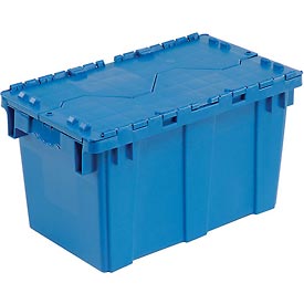 Plastic Shipping Container - Blue - 22.375 x 13 x 13 in. - Durable Design