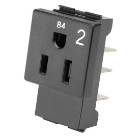 Picture of Electri-Cable Assemblies 84 S2-BL-175 4 Circuit 2 Receptacle&#44; Black - Pack of 4