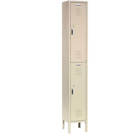 Double Tier Paramount Locker with 2 Door Assembled - Tan
