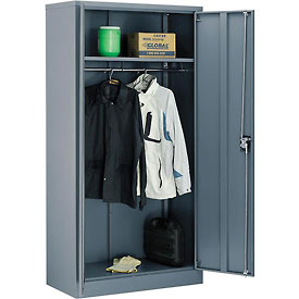 Global Industrial 270032GY 36 x 18 x 72 in. Wardrobe Cabinet with Assembled, Gray