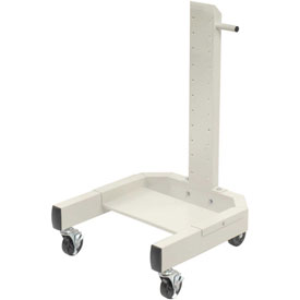 Global Industrial 239146BG 40 in. Mobile Post with Caster Base, Beige