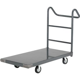 Steel Deck Platform Truck - Gray - 1400 lbs Capacity