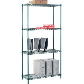 Picture of Global Industrial 18428G 42 x 18 x 86 in. Nexel Poly-Z-Brite Wire Shelving, Green