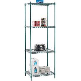 Picture of Global Industrial 24308G 30 x 24 x 86 in. Nexel Poly-Z-Brite Wire Shelving, Green