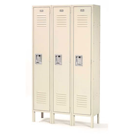 Infinity Locker - Tan - 12x12x72 in. - 3-Door - Secure Locking System