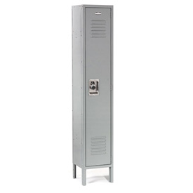 Single Tier Infinity Locker with 1 Door Ready to Assemble - Gray