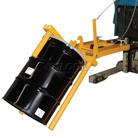Global Industrial DR400 Drum Positioner with Horizontal Racker & Lifter, Yellow