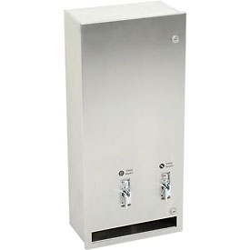 0864-F Surface Mounted Tampon & Napkin Dispenser, Stainless Steel