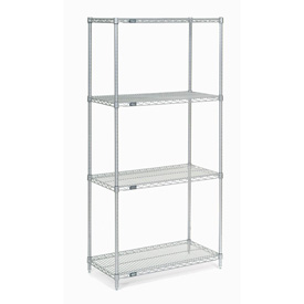 Picture of Global Industrial 14367Z 36 x 14 x 74 in. Nexel Poly-Z-Brite Wire Shelving&#44; Clear
