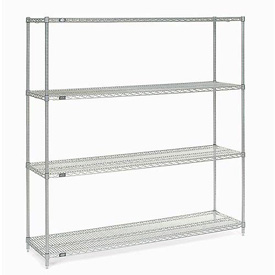 Picture of Global Industrial 18727Z 72 x 18 x 74 in. Nexel Poly-Z-Brite Wire Shelving&#44; Clear
