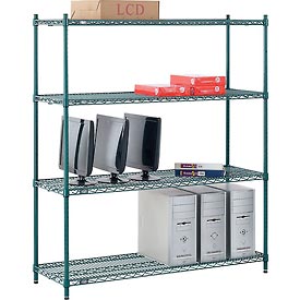 Nexel Poly-Z-Brite Wire Shelving - Green
