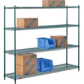 Picture of Global Industrial 18726G 72 x 18 x 63 in. Nexel Poly-Z-Brite Wire Shelving, Green