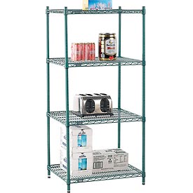 Nexel Poly-Z-Brite Wire Shelving - Green