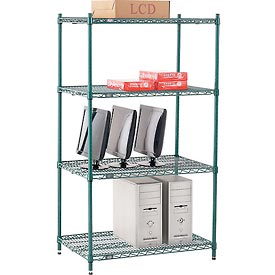Nexel Poly-Z-Brite Wire Shelving - Green