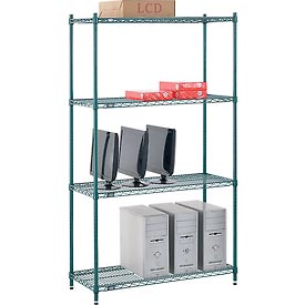 Nexel Poly-Z-Brite Wire Shelving - Green