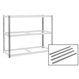 High Gray Angle Post Bulk Rack - 5 ft. - Set of 4 - Steel Construction