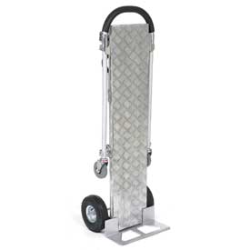 Picture of Global Industrial 241667 Aluminum Snap-On Deck for Senior Aluminum 2-in-1 Convertible Hand Truck&#44; Gray