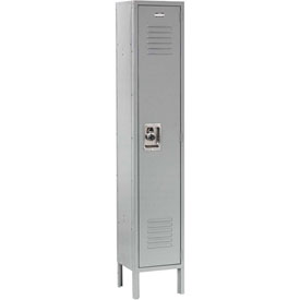 Global Industrial 254113GY 12 x 18 x 60 in. Single Tier Infinity Locker with 1 Door Ready to Assemble, Gray