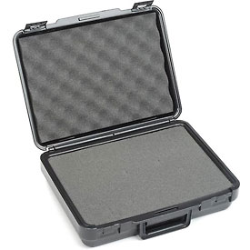 FC50022-1351000375R 13.5 x 10 x 3.75 in. Plastic Protective Storage Case with Pinch Tear Foam, Black