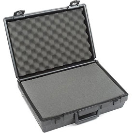 FC50023-1701200550S 17 x 12 x 5.5 in. Plastic Protective Storage Case with Pinch Tear Foam, Black