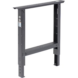 Adjustable Height Leg for 36 in. Bench - Black