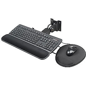 Global Industrial 250966 Flip-Up Keyboard & Mouse Tray for Orbit Workstation