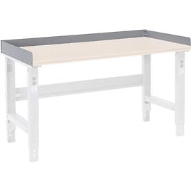 Global Industrial SB-3648 48 x 36 in. Back & End Stops Workbench, Gray