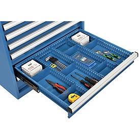 Divider Kit - Blue - 30 x 27 x 4 in. - Adjustable Metal Partitions