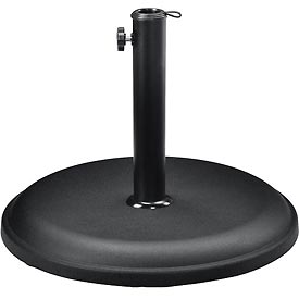Concrete Umbrella Base - Black - 33 lbs Capacity - Round Design