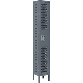 Infinity Heavy Duty Ventilated Steel Locker - Gray - 12 x 12 x 72 in.