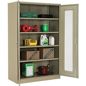 Storage Cabinet - Tan - 48 x 24 x 78 in.